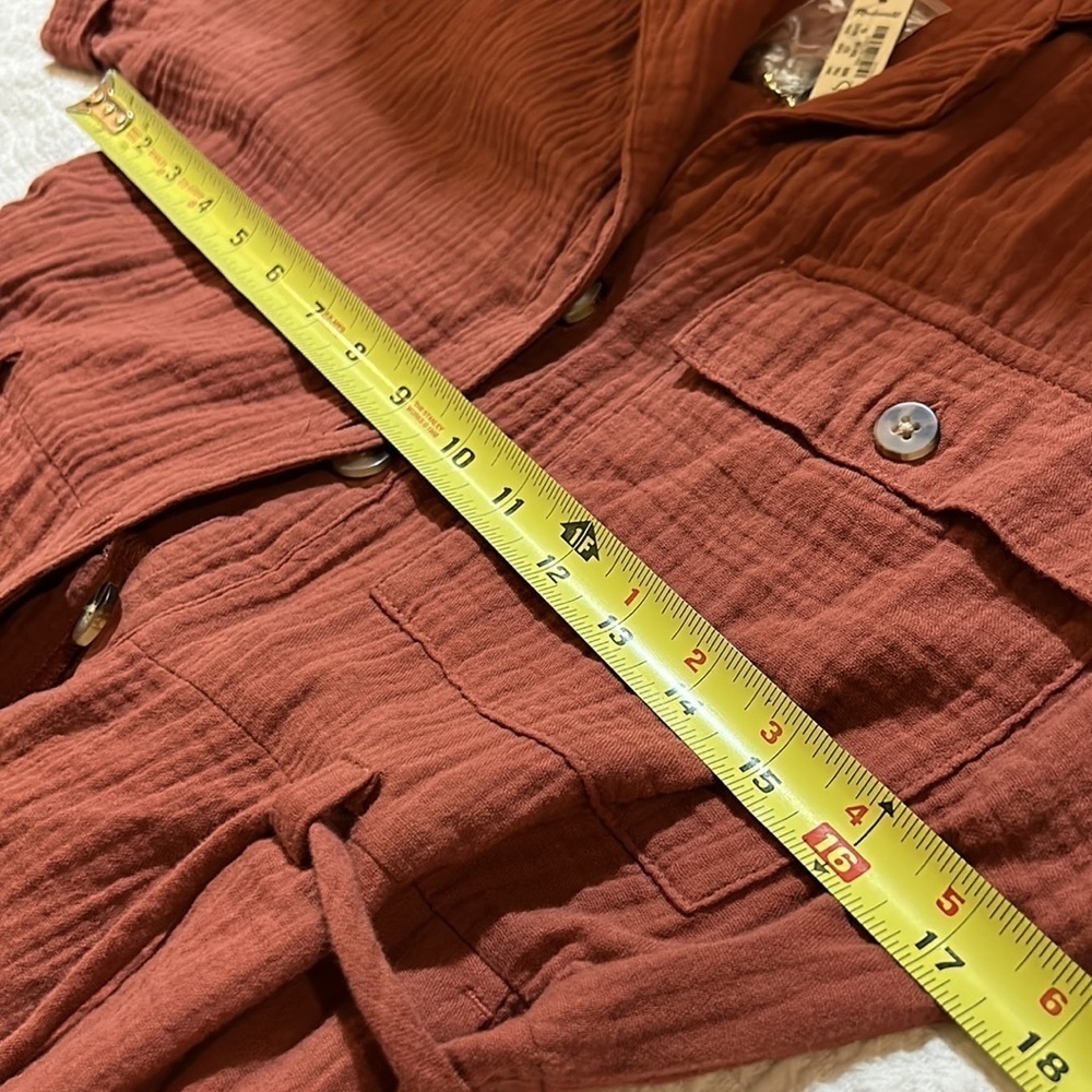 Madewell Lightspun Belted Safari Romper. NWT. XS - Picture 12 of 12
